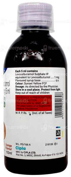 Levolin Orange Flavour Syrup 100Ml